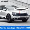 Для Kia Sportage NQ5 - 2024 Накладка на верхнюю решетку радиатора из углеродного волокна Накладка на гоночную решетку Наклейка Декоративные элементы экстерьера