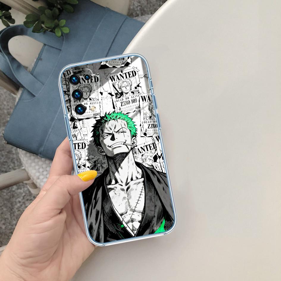 One Piece Zoro Soft Shell Transparent Phone Case for Motorola Moto G7 G8 G9 G84 G85 G73 G24 G15 Z2 Play Power Plus