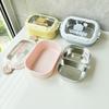 ZISIZ 304 Stainless Steel Cartoon Insulated Heated Lunch Box