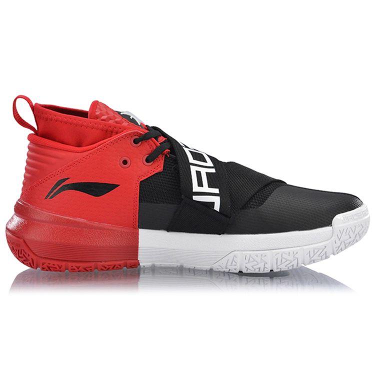 Баскетбольные кроссовки Li Ning All City 7 Wade Series с амортизацией, нескользящие, износостойкие, низкие, мужские, кроссовки, черные, красные, белые, ABAN047-1