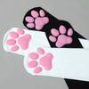 Розовые подушечки лап 3D Носки с кошачьими когтями Велюровые длинные носки Y2k Носки с лапками кошки Косплей