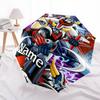 Personalized Name UFO Robot Grendizer Print Umbrella - Automatic Open/Close, Eight-Rib Durable Frame, Automatic Folding Umbrella