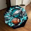 1 шт. Зонт с изображением шлема Philadelphia Eagles, с пластиковой ручкой, подходит для всех сезонов, для дома, путешествий, уличный зонт DD461