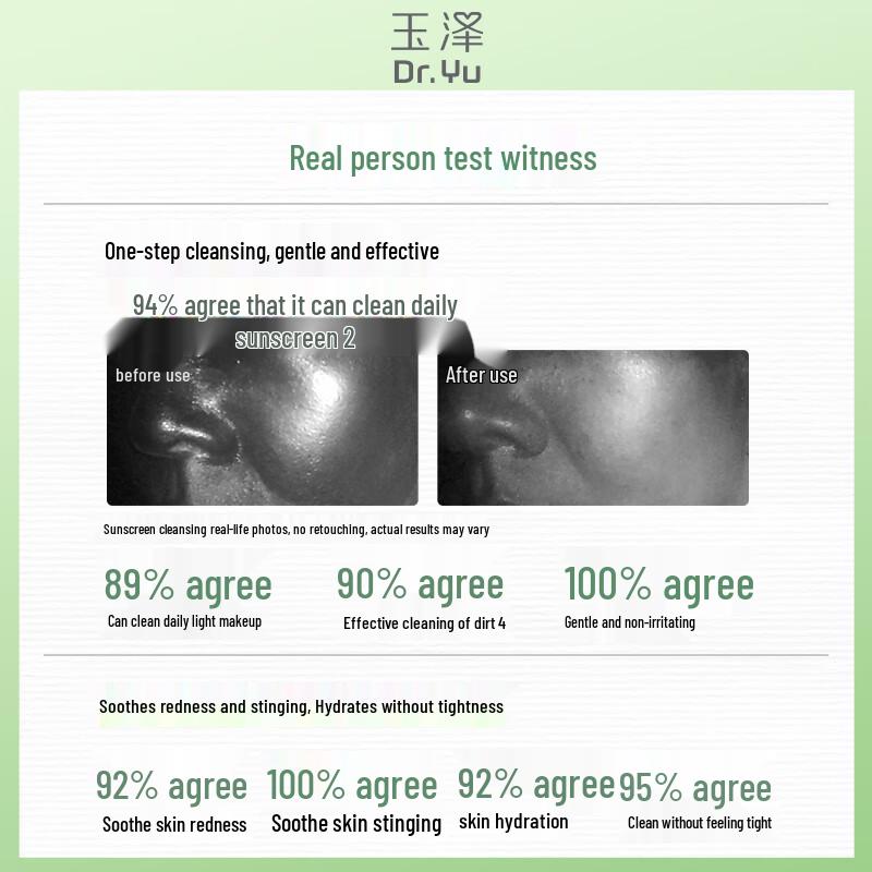 Dr.Yu Успокаивающий и кондиционирующий очищающий крем-пена