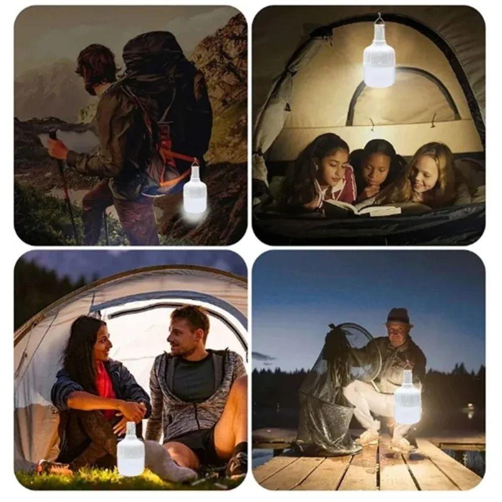 Waterproof LED Lamp Bulbs USB Rechargeable Camping Light New Emergency Light  Camping