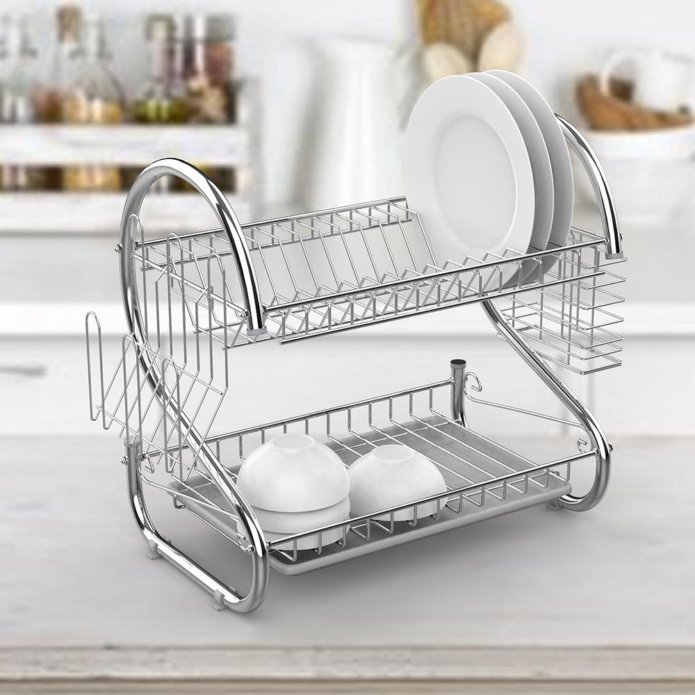 Stable S-Shaped Dish Drainer Space-saving Cup Drainer Durable Dish Drying Rack Rental House