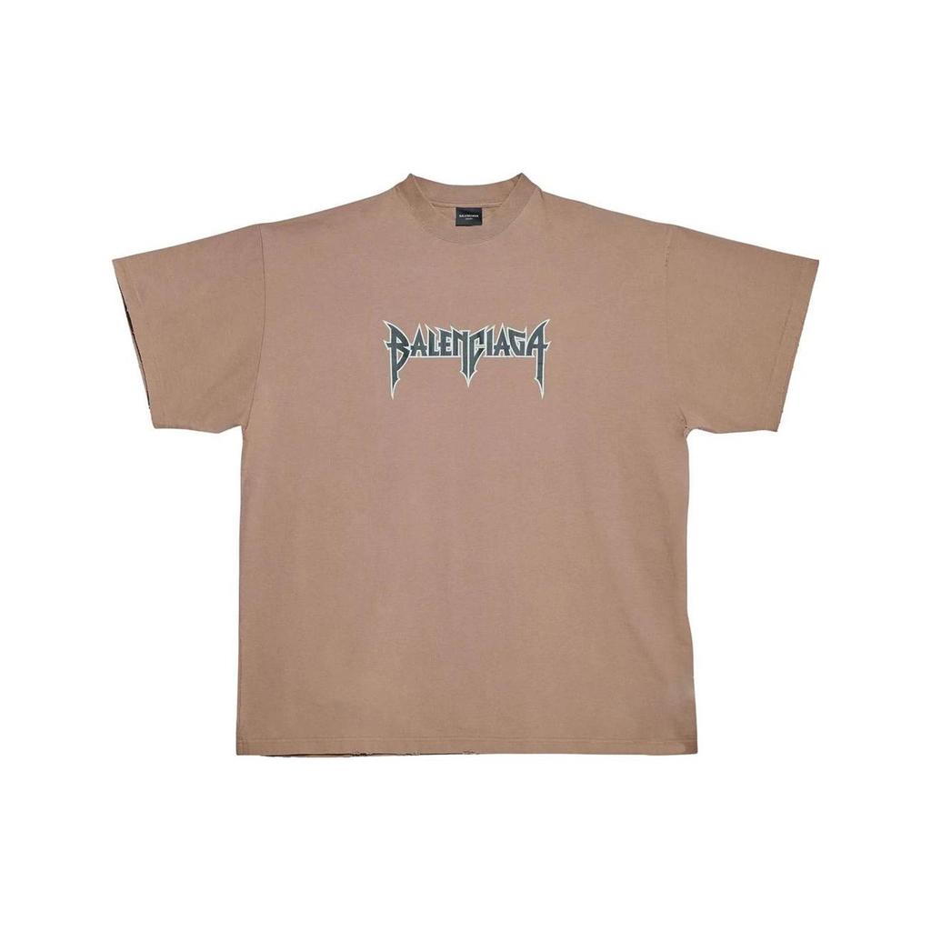 Balenciaga T Shirt Men's Brown Loose Fit 712398TMV887761