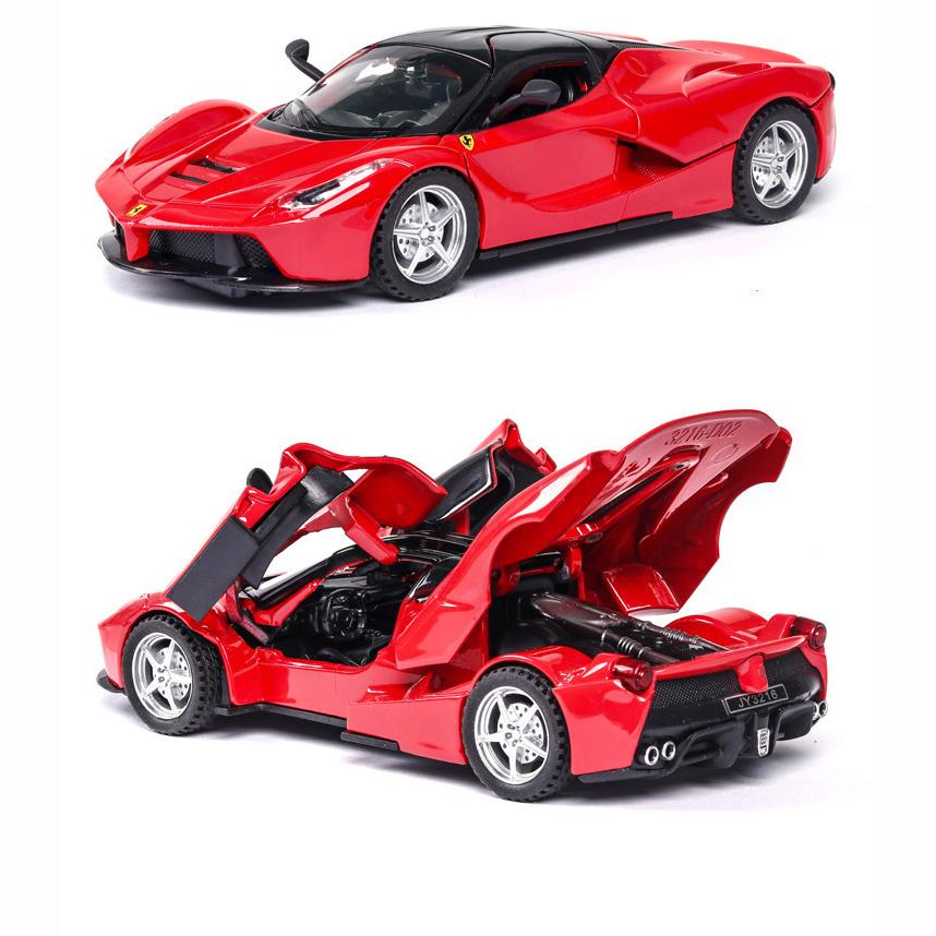 1:32 Scale Car Model, Pull Back Car with Sound and Light for Kids Boy Girl, Metal Body Door Opened