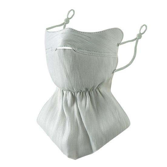 Face Guard High-Density Anti-UV Fabric Sun Protection Face Guard 3D Tailored Fit Adjustable Straps Summer Outdoor Face
