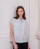 PIGMENT Lace Stripe Shirring Shirt (Kybl2605003)