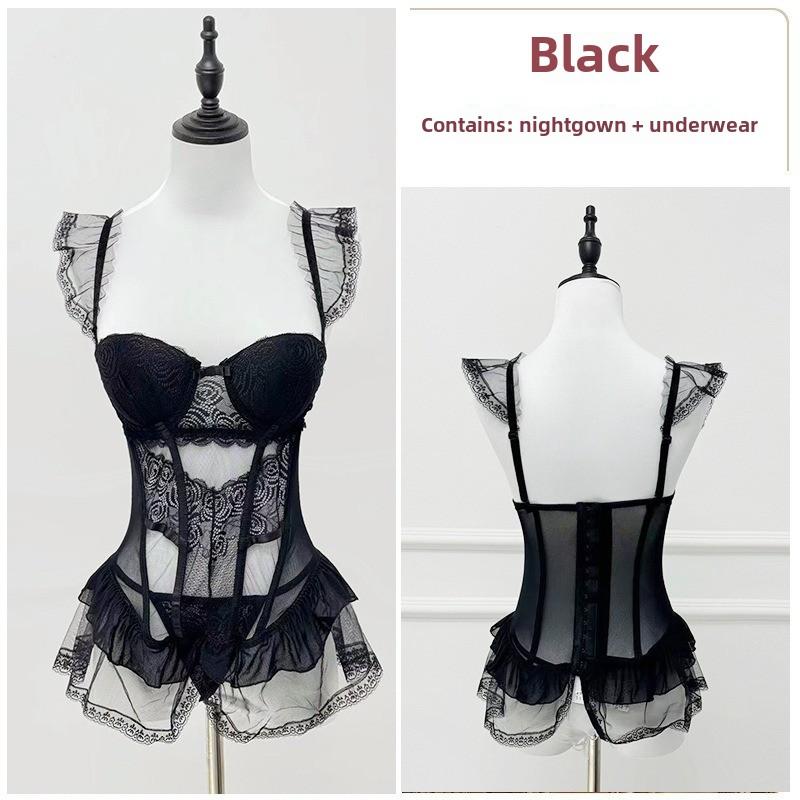 Бюстгальтер Fishbone Pure Want To Wear Кружево с подкладкой для груди Верх с подвязками и коротким нижним жилетом внутри