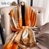 High-quality Luxurious Silk Scarves Headband Scarfs Neck Scarf For Women Chain Silk Scarf Women's Decorative Shawl