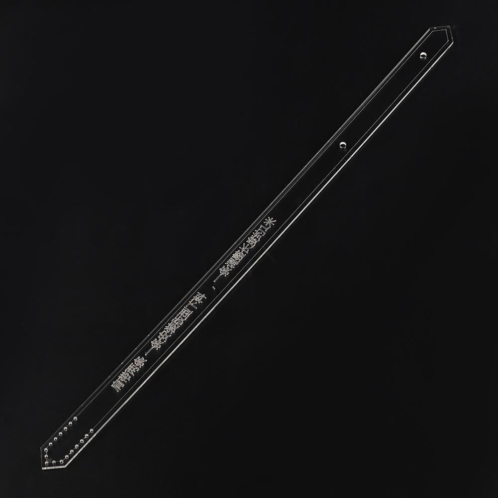 Кожаное ремесло Прозрачный акриловый шаблон для наплечной сумки Круглая сумка Шаблон Трафарет Сделай сам JBX 32