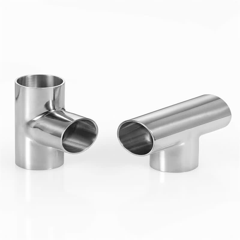 Youlan Zhizao 304 Stainless Steel Sanitary Welded Tee Pipe Fitting