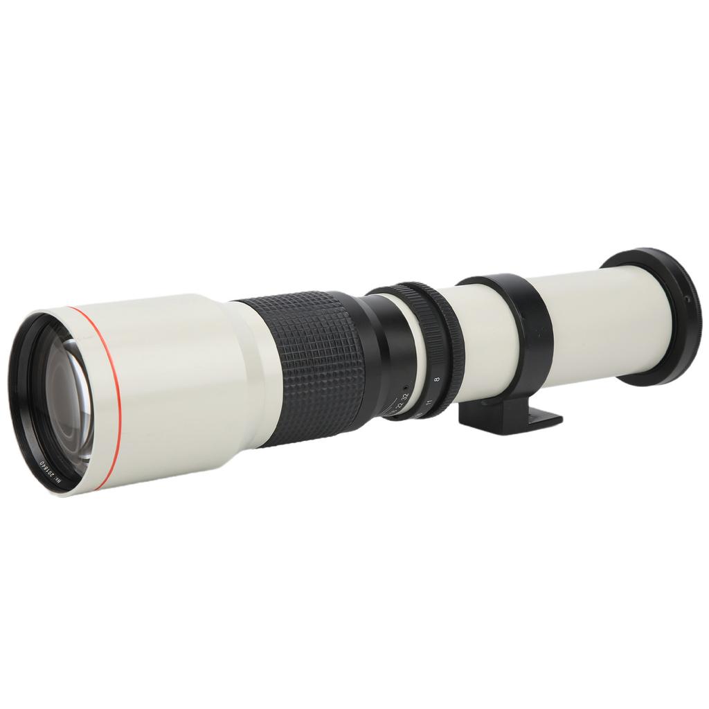 500mm F8F32 Manual Focus Telephoto with 2X Magnification Lens for Canon EFS Mount SLR(black )