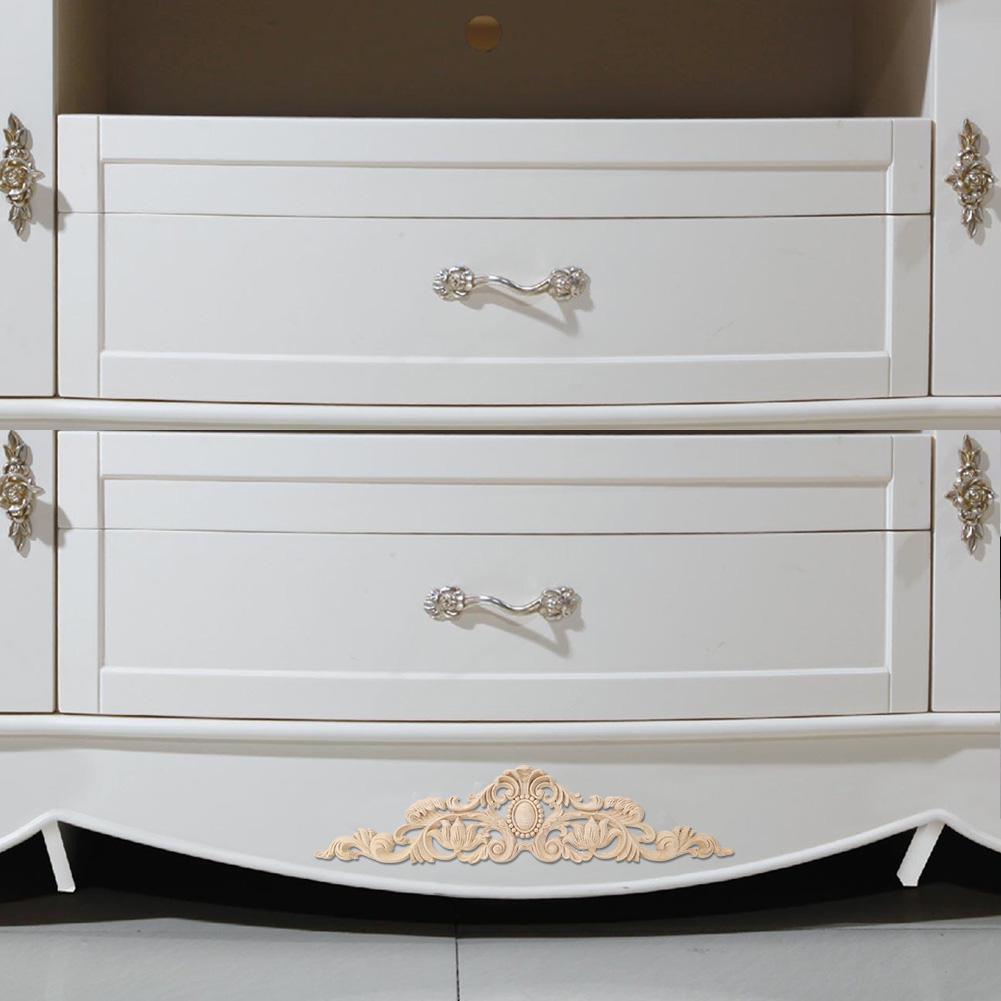 50x12 см европейский стиль резьба по дереву аппликация DIY украшение для домашней мебели двор