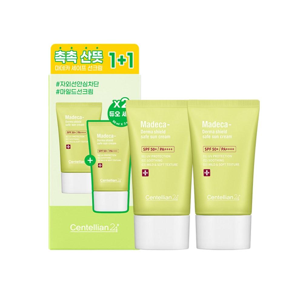 Centellian24 Madeca Derma Shield Safe Sun Cream Duo (50ml*2 Units) SPF50+ PA++++, 50ml, 2 Units