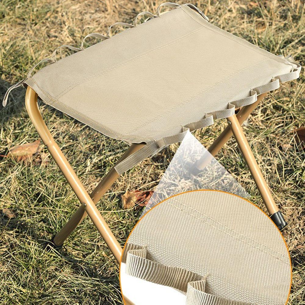 Compact Design Camping Stools Heavy Duty Fishing Chair Small Folding Foot Stool Outdoor Camping