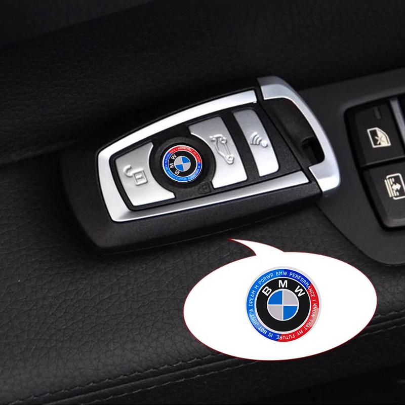 Car Stickers BMW Dedicated Smart Key Emblem Paster For BMW E46 E90 E60 F30 F10 E39 E36 F20 G30 G20 E87 E92 E91 E30 F11 F31 X1 X2 AY7