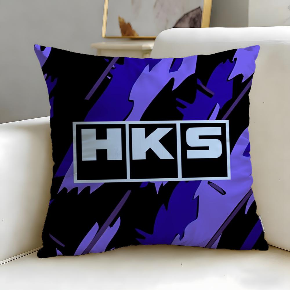 classic brand HKS Cushion Cover Soft EasyWash Pillow Case Versatile for Couch Bed Travel and Office
