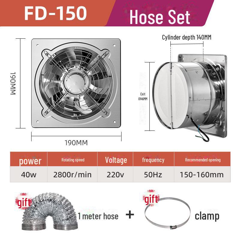 Вентилятор для вытяжки из нержавеющей стали с высокой ветровой силой