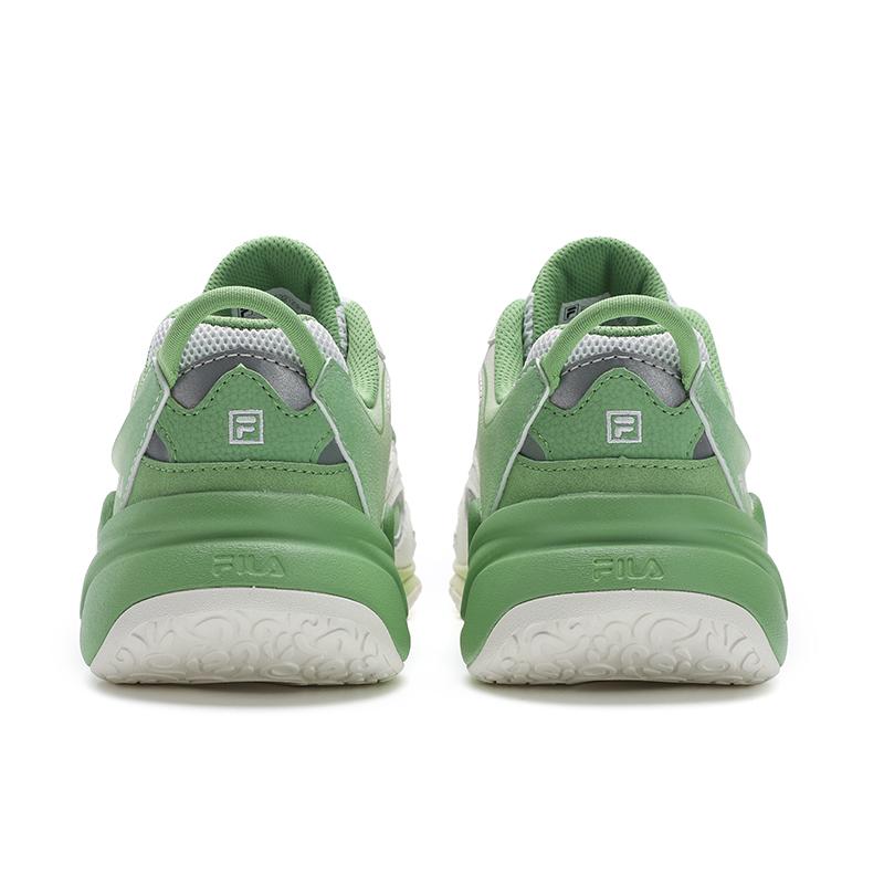 Fila Blur 2025 Мода Универсальный Цветной блок Прочные Дышащие Поддерживающие Кроссовки для бега Женские кроссовки Молочно-белый Зубно-зеленый F12W532120FWB