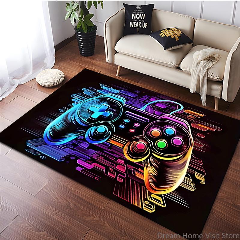 Игровой коврик 15 дюймов с дизайном контроллера для комнаты мальчика и игровой комнаты