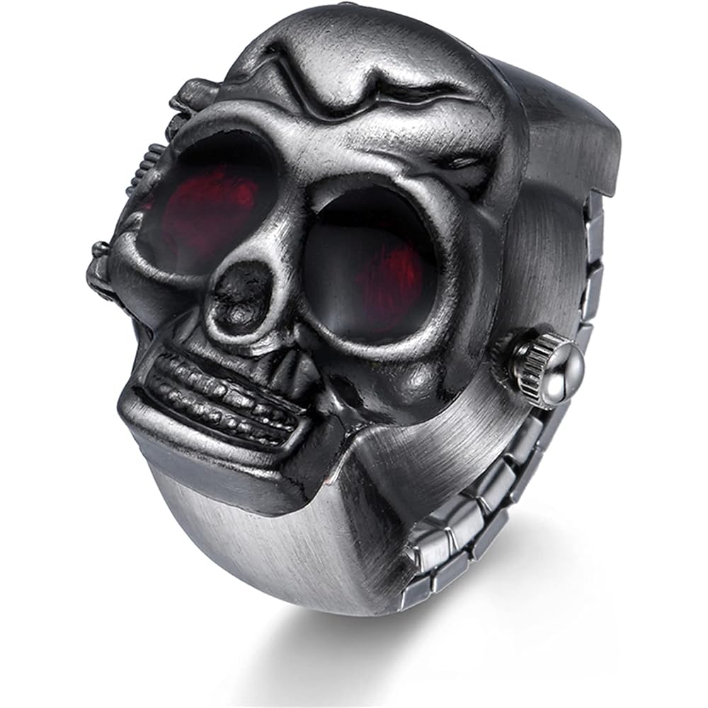 Jewelrywe Кольцо-часы Простое Большой циферблат Водонепроницаемые Аналоговые Кварцевые Деловое время