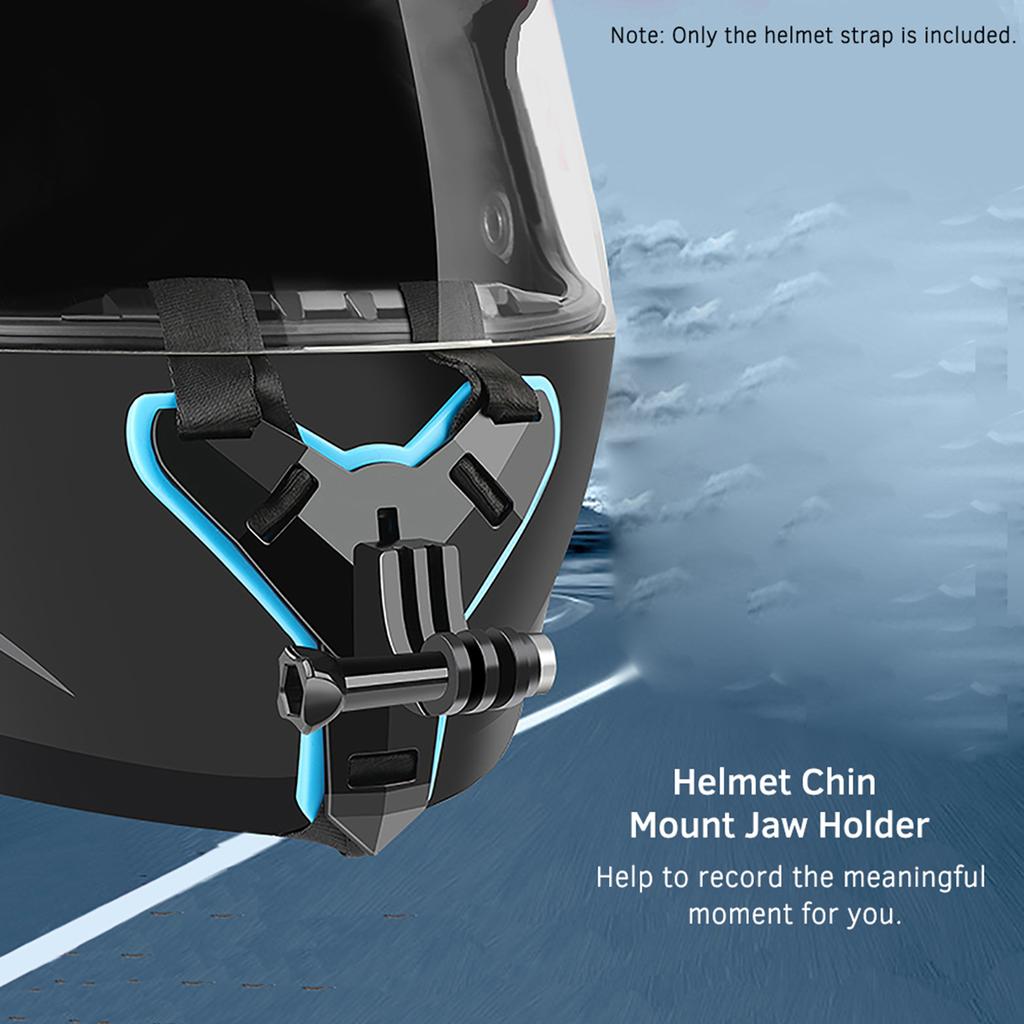 Full Face Helmet Chin Mount Jaw Holder Motorcycle Helmet Strap for 10 9 87 6 5 4 3 sj5000 6000 7000 Osmo Action