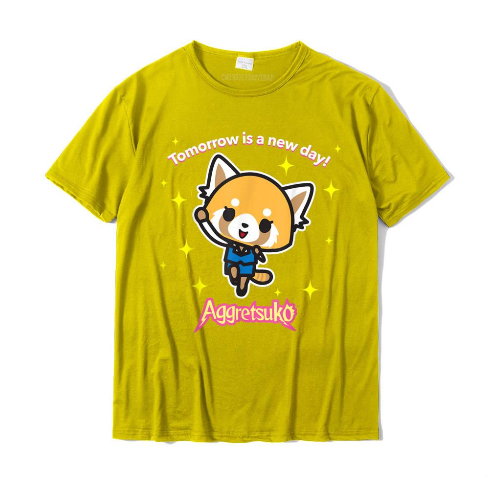 Aggretsuko Tomorrow Is Day Tee Shirt Geek T Shirts Special Cotton Unisexs Tops Shirts Summer Plus Size