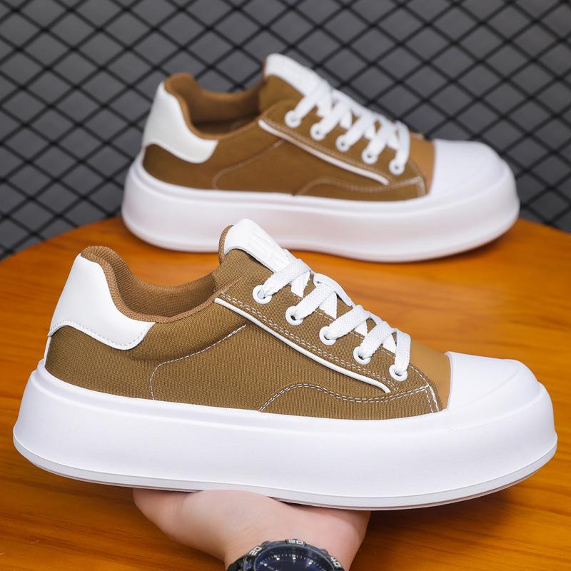 Thick-soled low-top board shoes 22 summer new cloth shoes breathable and light sports and leisure shoes tide