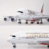 Крупномасштабные модели самолетов 47 см Масштаб A380 Литье под давлением Смола Модель самолета Объединенные Арабские Эмираты Коллекция самолетов Декор выставочного зала
