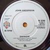 7inch Record JOHN ANDERSON - Swingin' W9788 Warner Bros. Re 1982 UK Folk Used