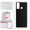 apgo Защитная наклейка-скин на заднюю панель, совместимая с Vivo Y30i, пленка-обертка, фольга, винил - Узор Углеродно-черный