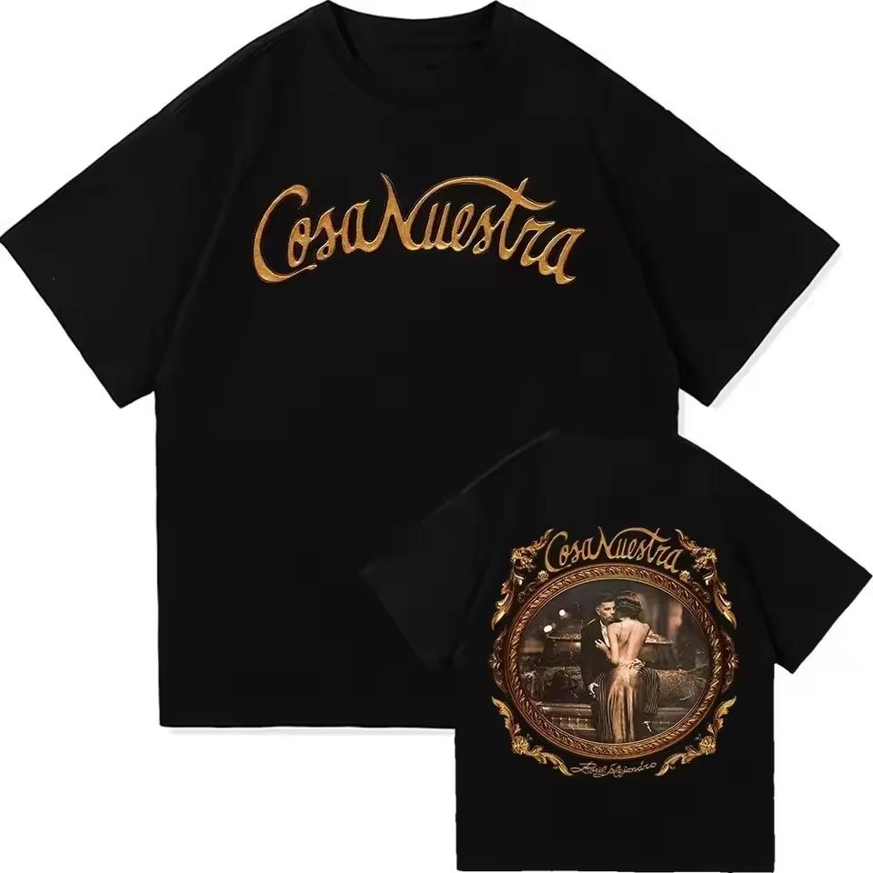 Rauw Alejandro album graphic pure Cotton unisex shirt Y2k HighQuality 2026 Summer Menhiphop Short sleeve Tshirt fan gift
