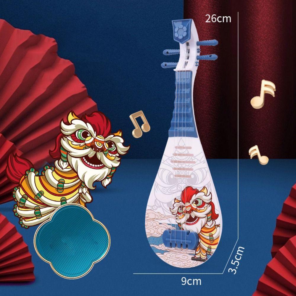 4 струны маленькая гитара игрушка мультфильм животное музыкальный инструмент игрушка симулятор укулеле игрушка для начинающих