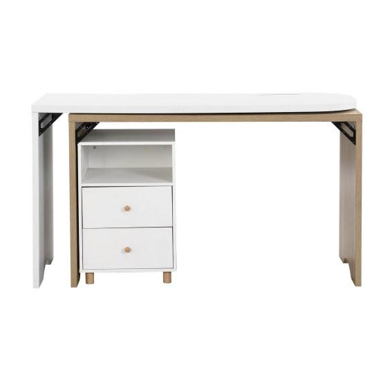 L-образный компьютерный стол со шкафом для ящиков Современный белый деревянный стол для ноутбука Прочный несущий деревянный письменный стол для домашнего офиса