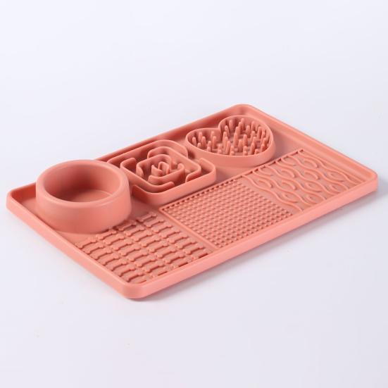 Yousheng Cat Lick Mat Dogs Fun Slow Feeder with Suction Cups Non-Slip Dog Enrichment Treat Mat for Dogs Cats Boredom Relief Mental Stimulation