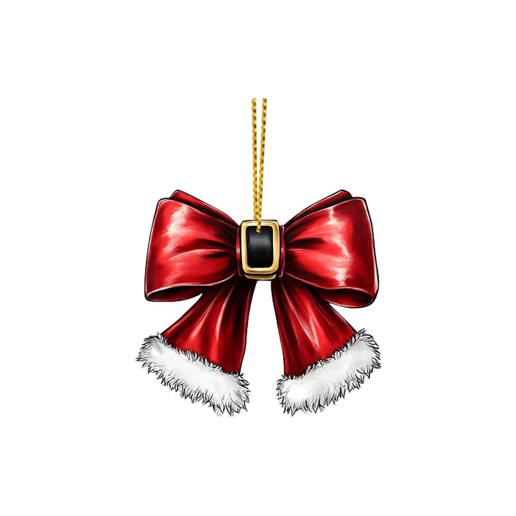 Рождественские украшения, акриловые подвесные украшения для рождественской елки, подвеска для рюкзака, подарок для детей