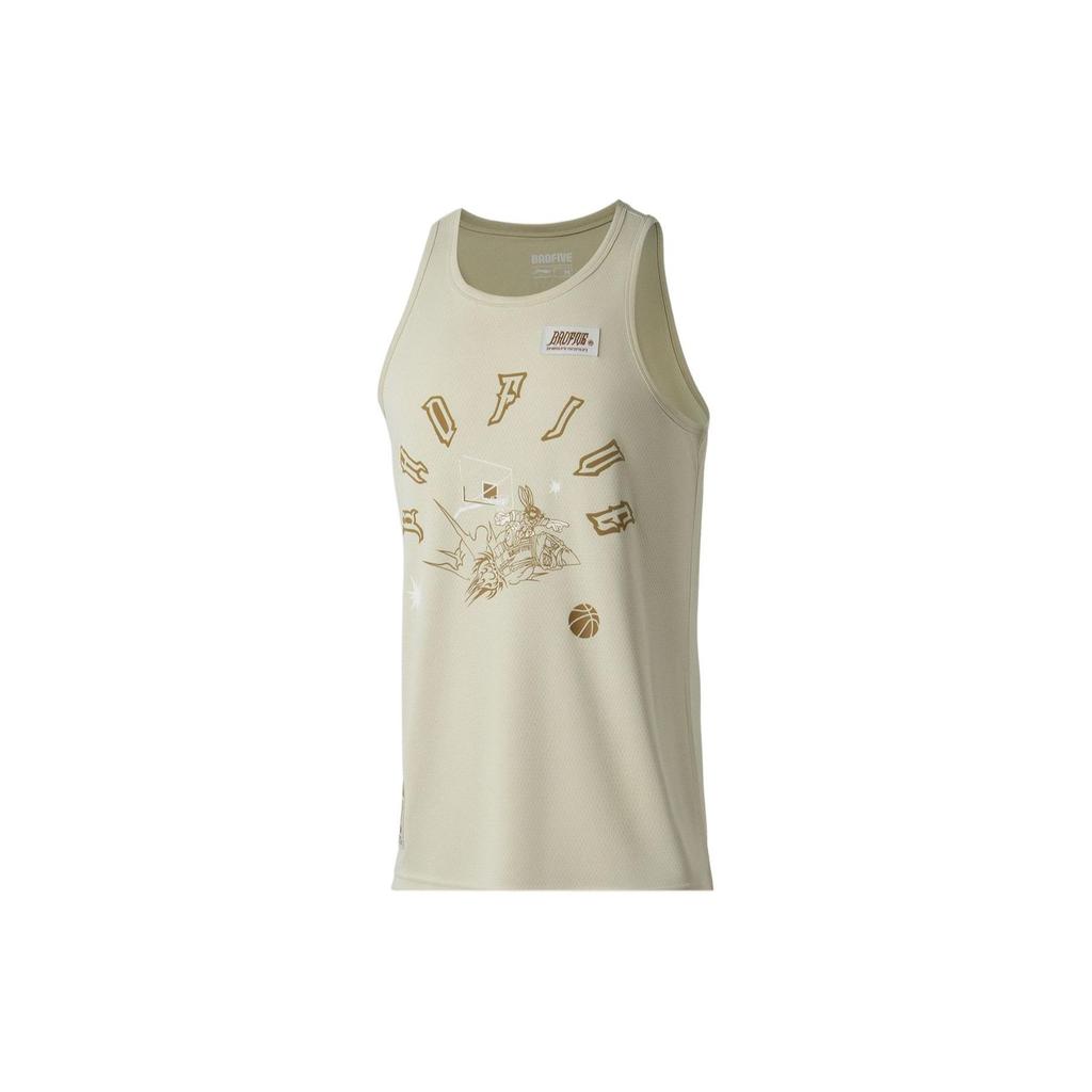 Li-Ning Свободные мужские баскетбольные жилеты с буквенным принтом AAYT009-2