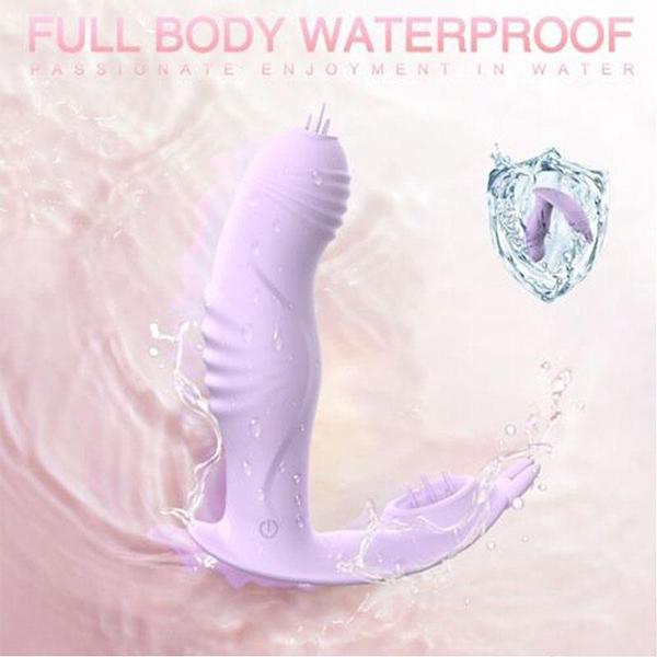 Новый беспроводной пульт дистанционного управления, носимый вибратор для языка, женские эротические секс-игрушки, мастурбатор, невидимый 4 в 1, клиторальный вибратор для точки G