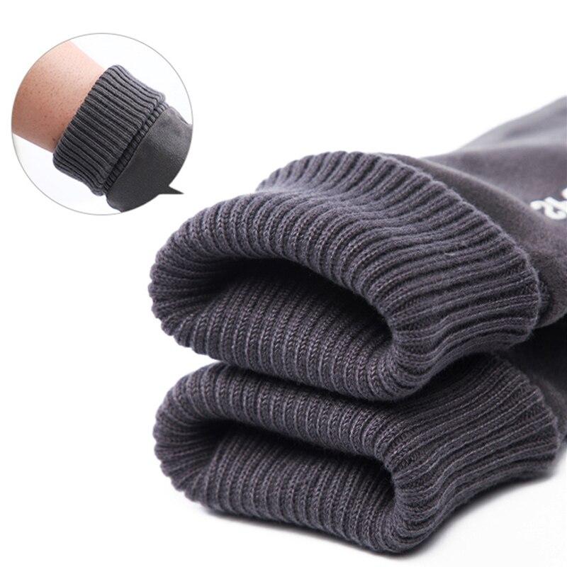 Зимние мужские перчатки, уличные теплые перчатки с сенсорным экраном для езды на мотоцикле, мужские замшевые ветрозащитные перчатки с полным пальцем