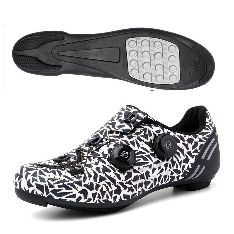 Spring and Summer Mountain Bike with Lock Cycling Shoes Men's and Women's Road Bike Lock Shoes Hard-soled Spinning Shoes Bicycle Wide-soled Shoes