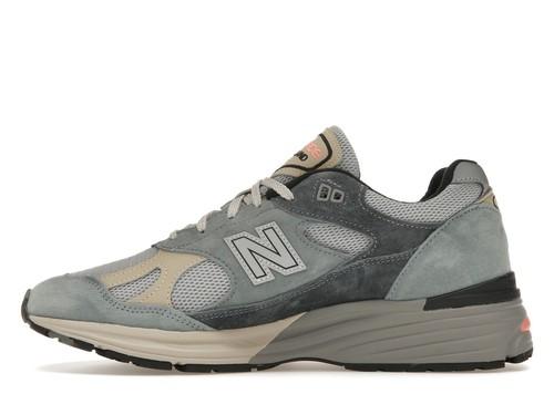 New Balance 991v2 Сделано в Англии Серебристо-синий - U991SG2 Мужской стиль
