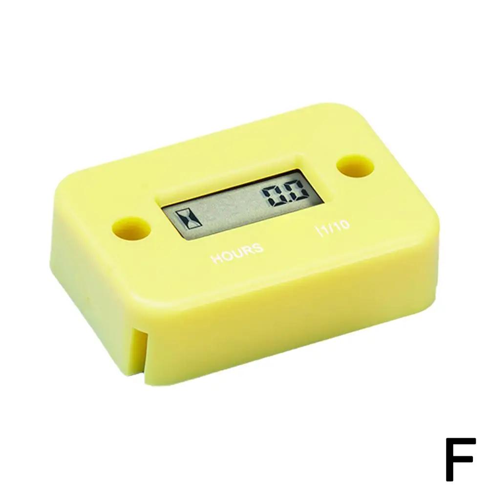 Мотоциклетные приборы Тахометр двигателя R Счетчик моточасов Водонепроницаемый ЖК-дисплей Цифровой датчик для автомобиля лодки R C5w8