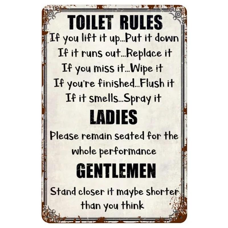 Vintage Tiki-Inspired Man Cave Signs - "Tool Rules", a Farm Fresh Decoration for Garage,Garden,Home,Cafe, Living Room, Club,