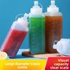 Пластиковая бутылка для соуса, сжимаемая, пищевая, бутылка для джема, бутылка с широким горлышком, сжимаемая, бутылка для прилавка с ледяной крошкой, бутылка для соуса, коммерческая для магазина молочного чая