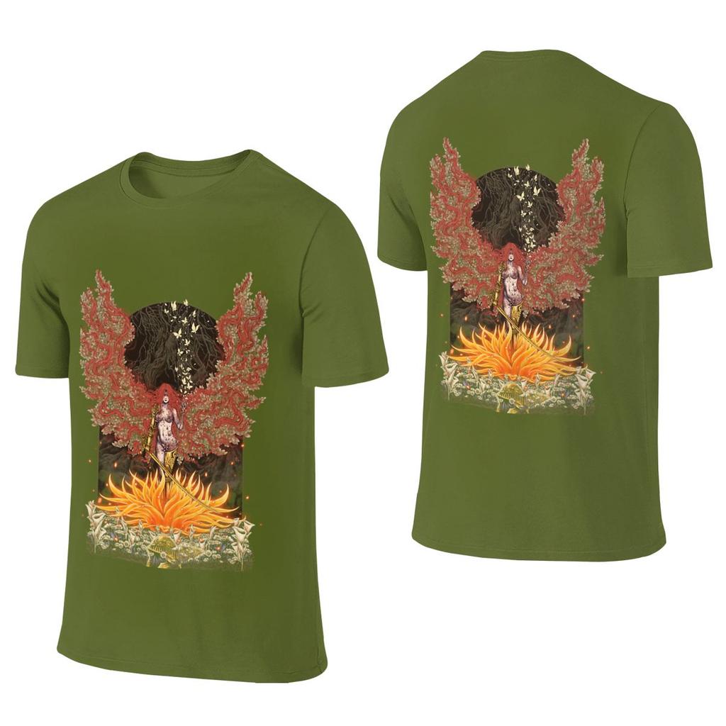 Scarlet Flower Delicate Reversible Tshirt Lazy Vibe Antistatic Short Sleeve