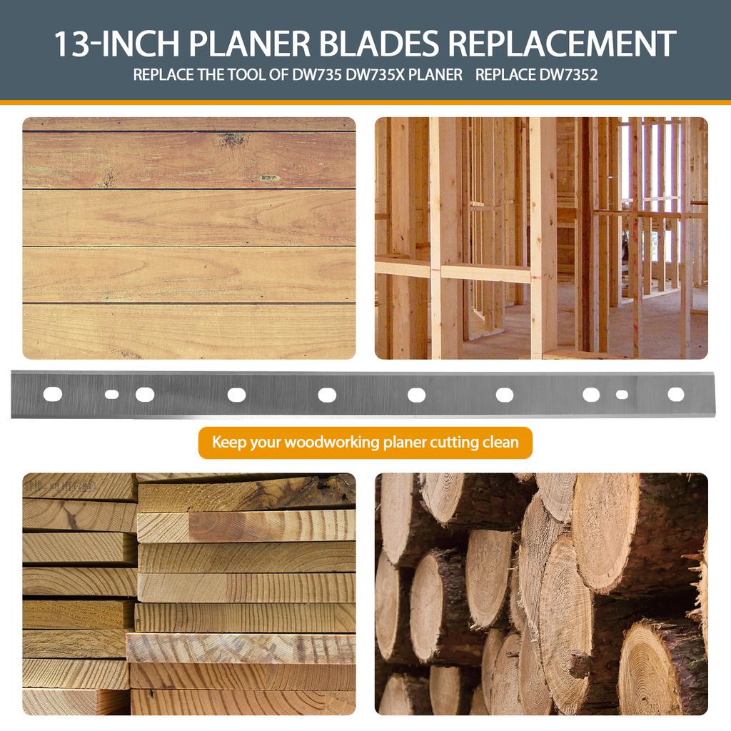 13-дюймовые лезвия рубанка нож HSS толщина лезвия рубанка по дереву нож рубанка деревообрабатывающий станок часть совместима с Dw735 Dw735x