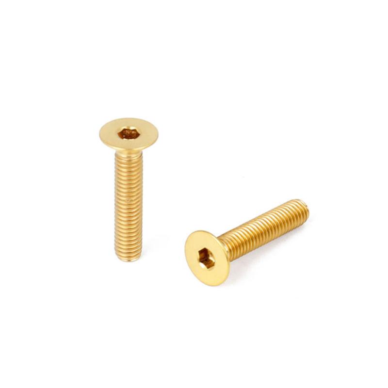 M6 x 10/15/20/25/30/35 Винт из титанового сплава с потайной головкой TC4/GR5 Верхние крепежные винты штока гарнитуры
